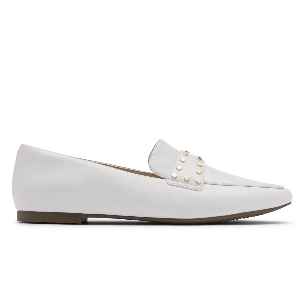 Mocassins Mulher Rockport Total Motion Laylani Studded Branco,Portugal MBIGY-7319